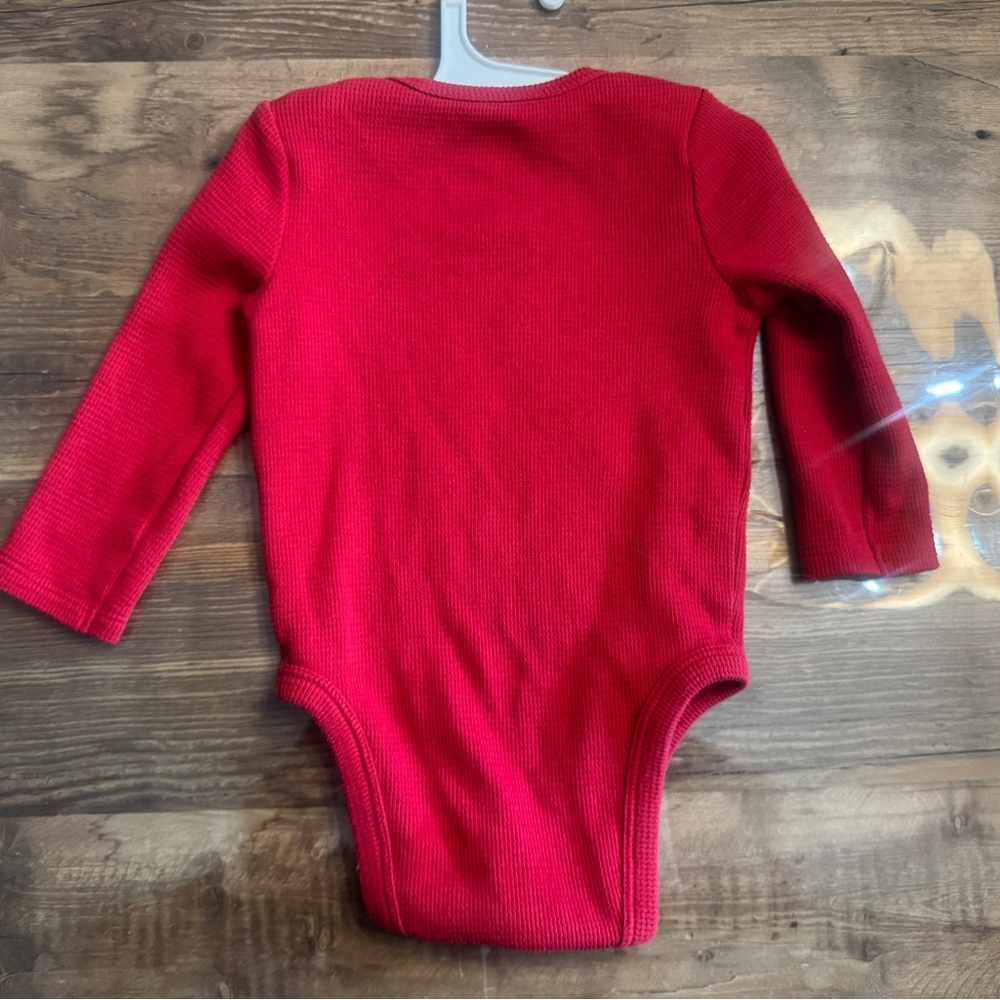 Disney Red Christmas One Piece onesie 12month - Picture 3 of 3